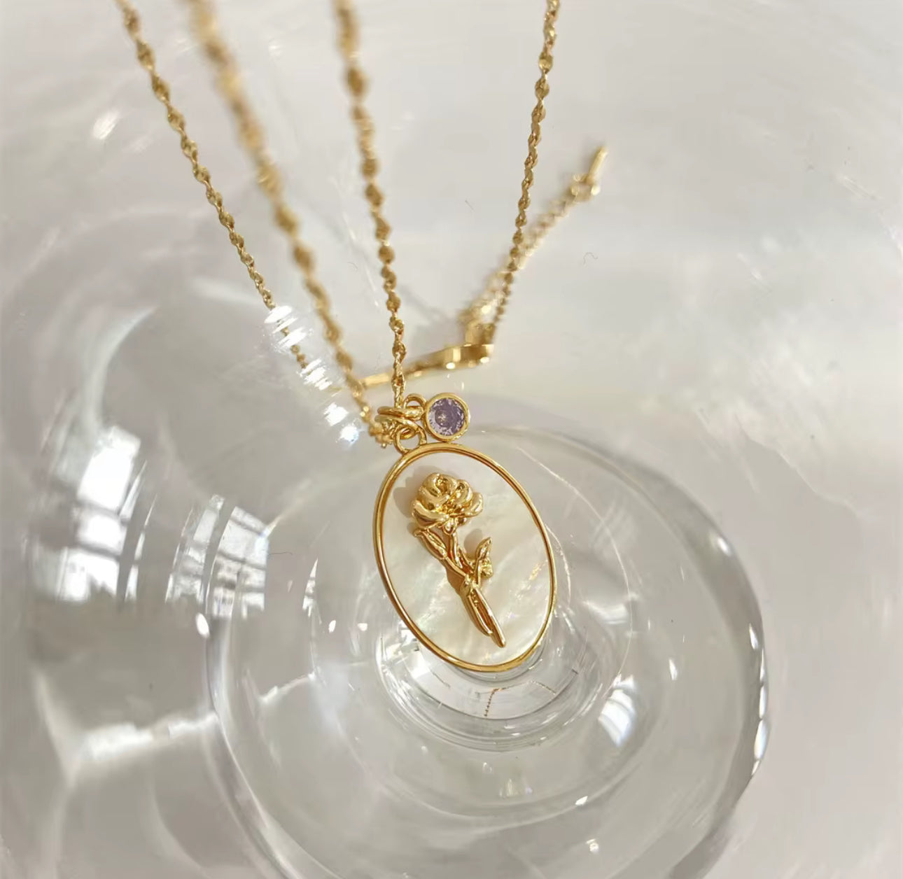 Médaillon Rose Éternelle